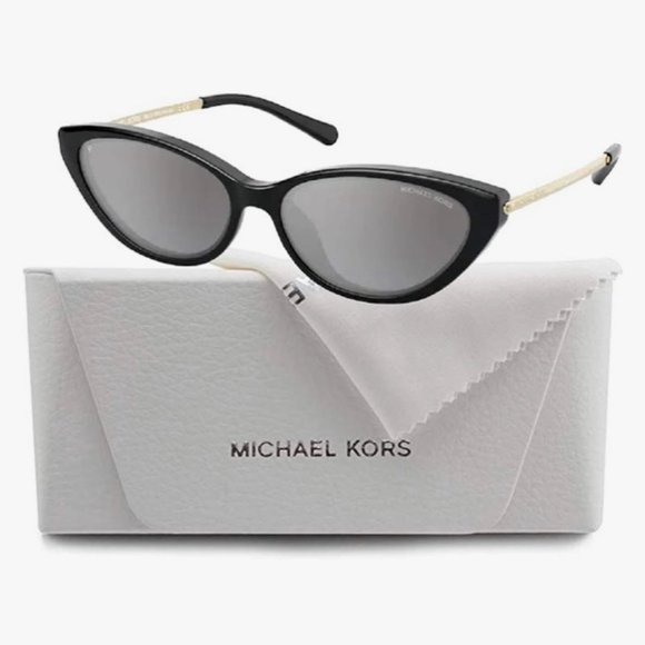 Michael Kors Cat-Eye Sunglasses in Black and Gold NWT - Picture 6 of 8